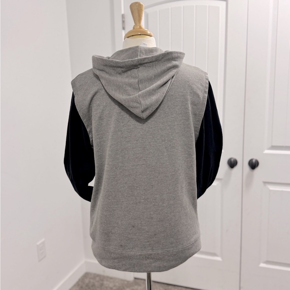 Men's Alternative Apparel Vest Hoodie | Size: L | Color: Gray - Picture 3 of 4
